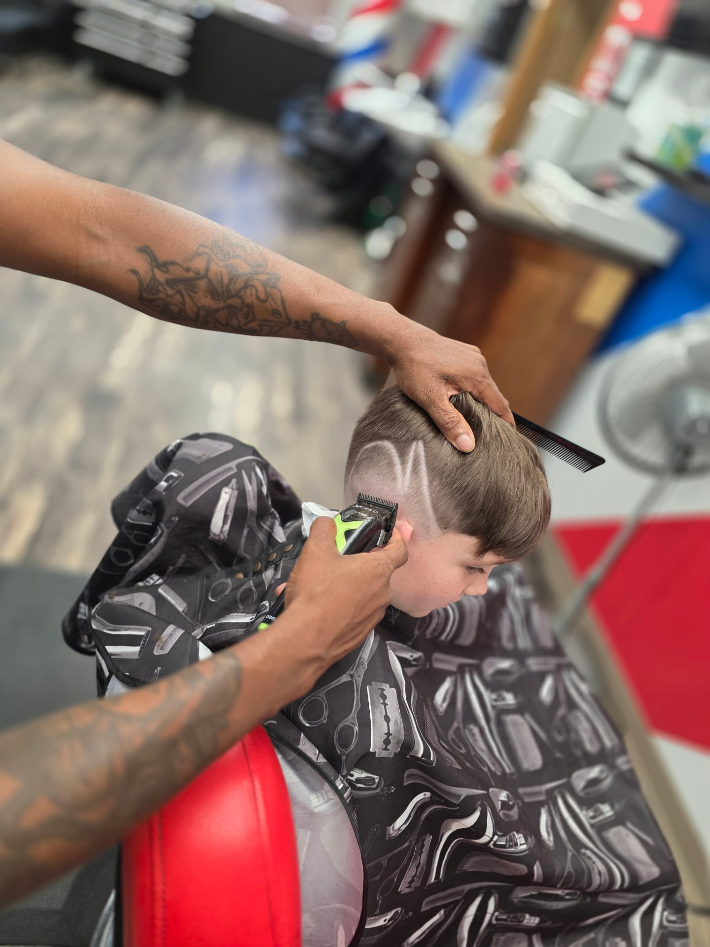 Kids' Fade with Side Design